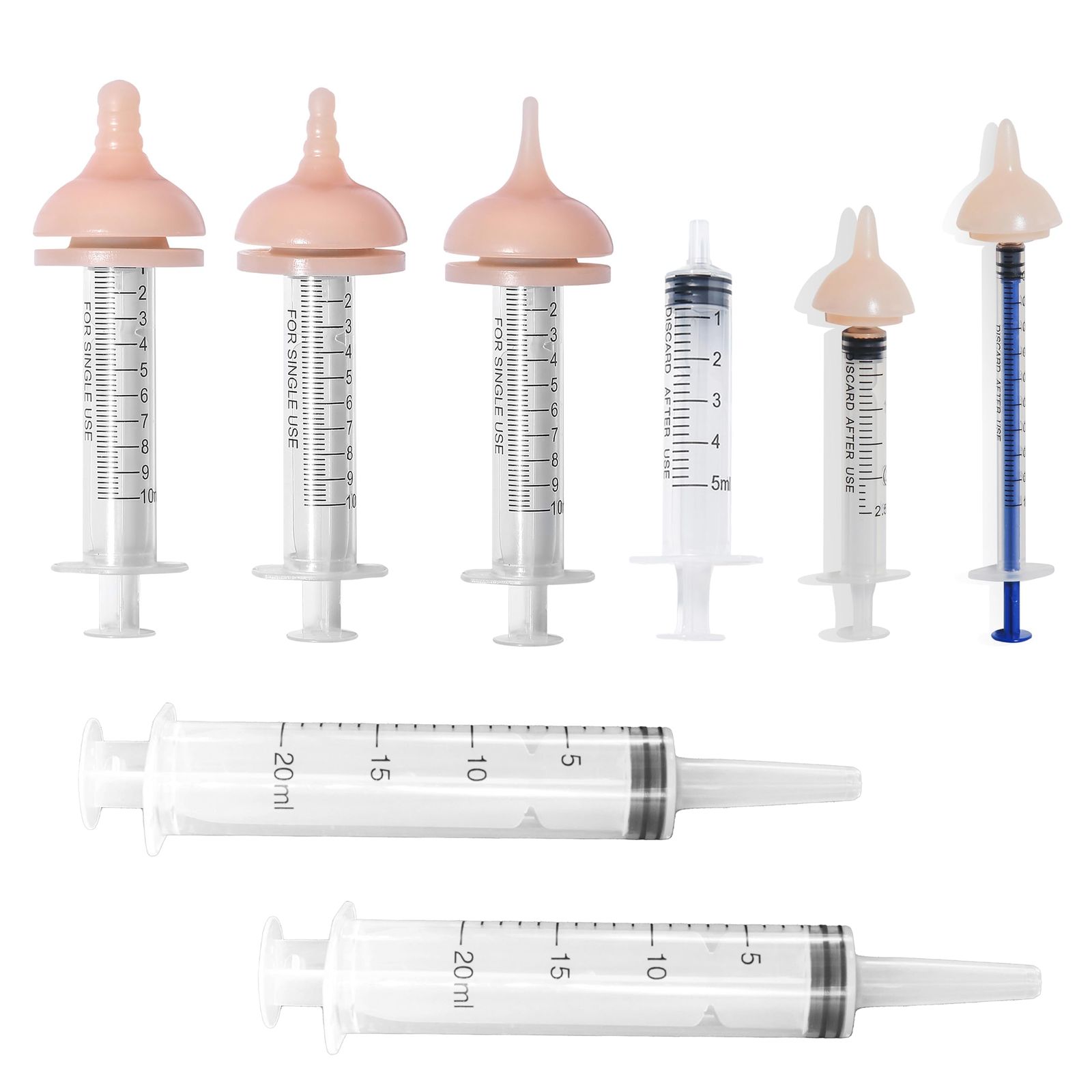 針乳首 新品未使用】(乳首5個(S/M/L/mini)+注射器6個) 介護用品 ミルク犬の哺乳器 ペット 針なし乳首口 子犬子猫シリンジ pet  Dongdong - メルカリ