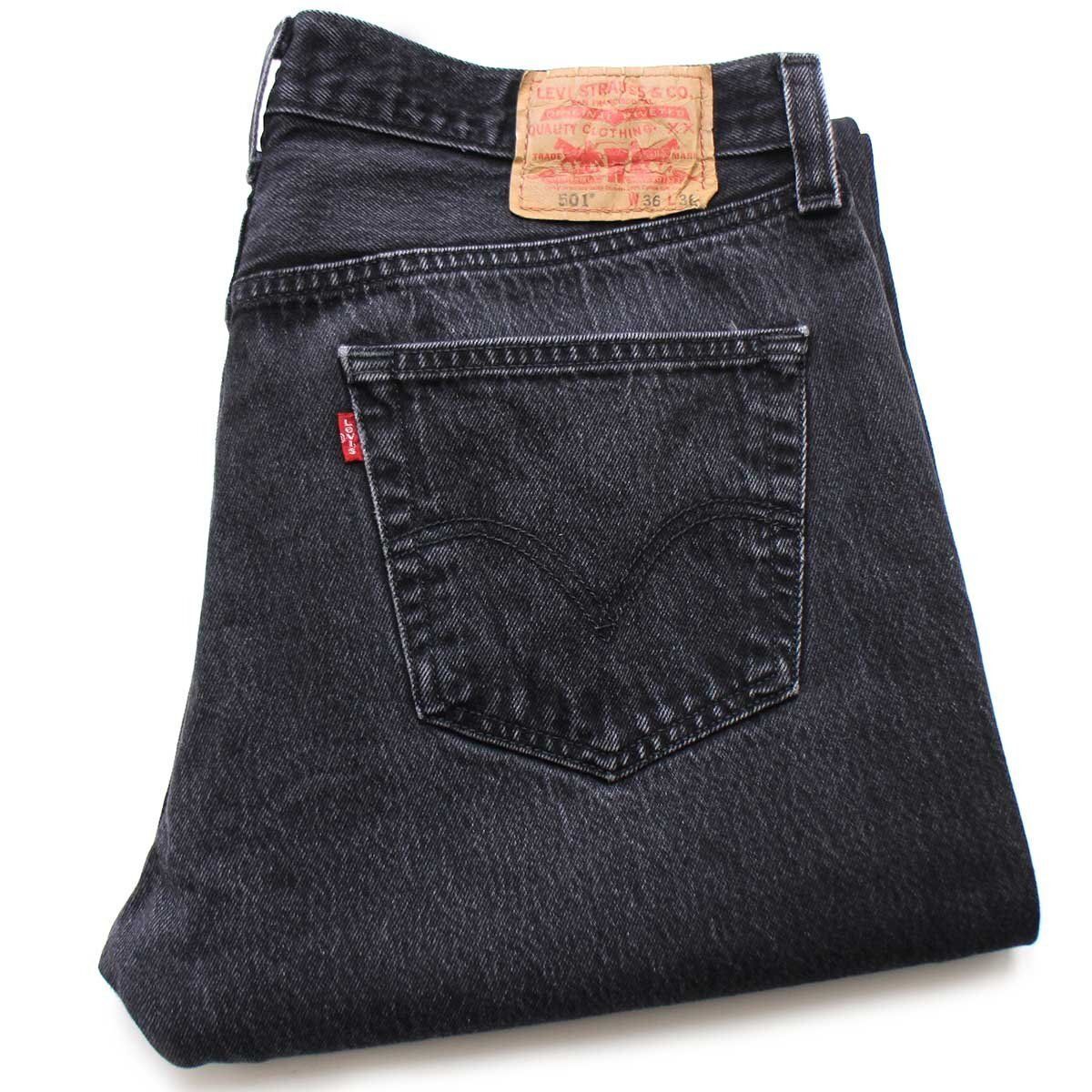 リーバイス 501 デニムパンツ ジーンズ ストレート 黒 W34 L32（NOS 