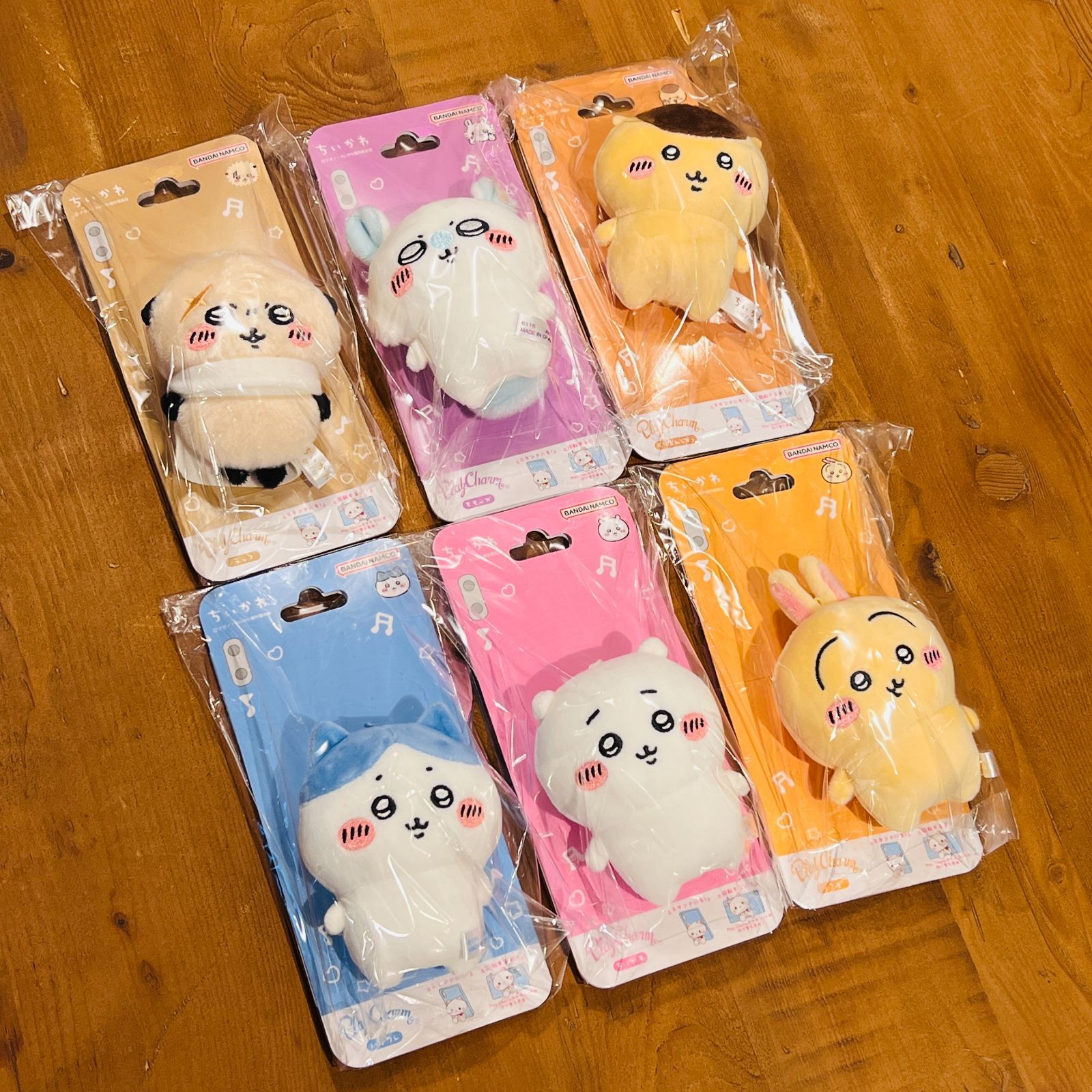 新品6種セット】ちいかわ スマホにくっつくプレイチャーム
