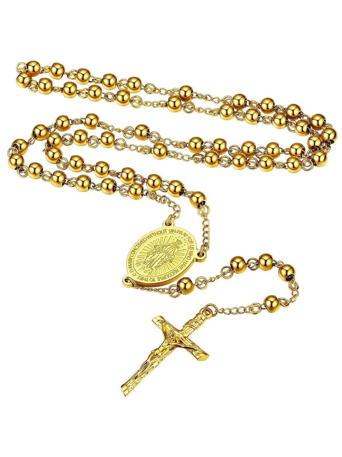 FaithHeart] ロザリオ ネックレス レディース メンズ 聖母マリア