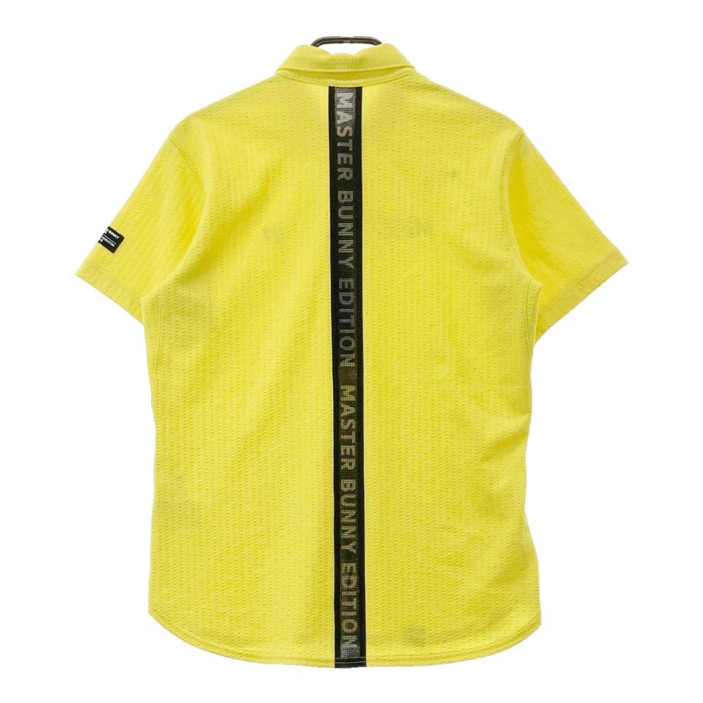 サイズ 4 MASTER BUNNY EDITION マスターバニーエディション バックロゴ 半袖ポロシャツ イエロー系 240101516259 ゴルフウェア メンズ ストスト