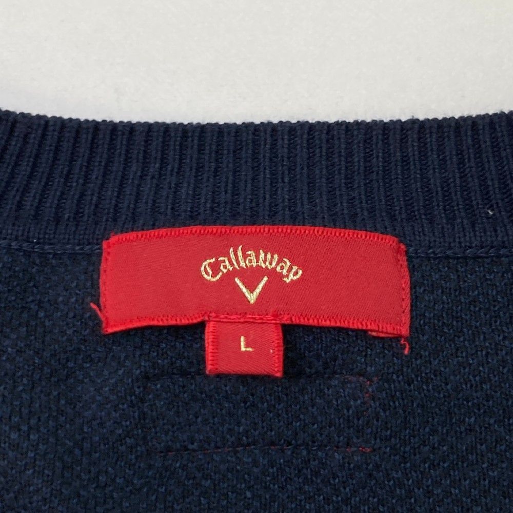 Callaway Golf - キャロウェイ  レッドレーベル  ニット サイズ：L CALLAWAY キャロウェイ レッドレーベル Vネック