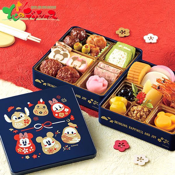 予約 12月30日お届け おせち おせち詰合せ ディズニー 二段重 2～3人前|24品|冷蔵品 2026 お節 御節 おせち料理 お節料理 御節料理 自宅用 おうち用 少人数 和食 和風 特選 豪華 惣菜 詰め合わせ おすすめ 送料無料 お取り寄せ