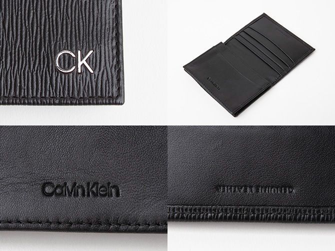 カルバン・クライン 専属BOX入り 名刺入れ  ロゴ レザー メンズ 31ck200002 Calvin Klein