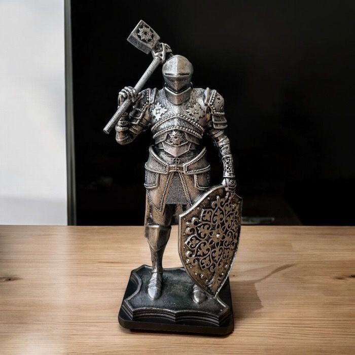 ヴィンテージ金属製レリーフ☆ヴィンテージ騎士ナイト飾り当時物 ナイト 騎士 甲冑 鎧 オブジェ 装飾品 インテリア雑貨