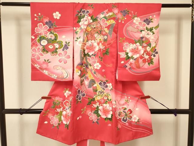 平和屋着物[]お宮参り 女の子 祝着 産着 初着 のしめ 鞠 束ね