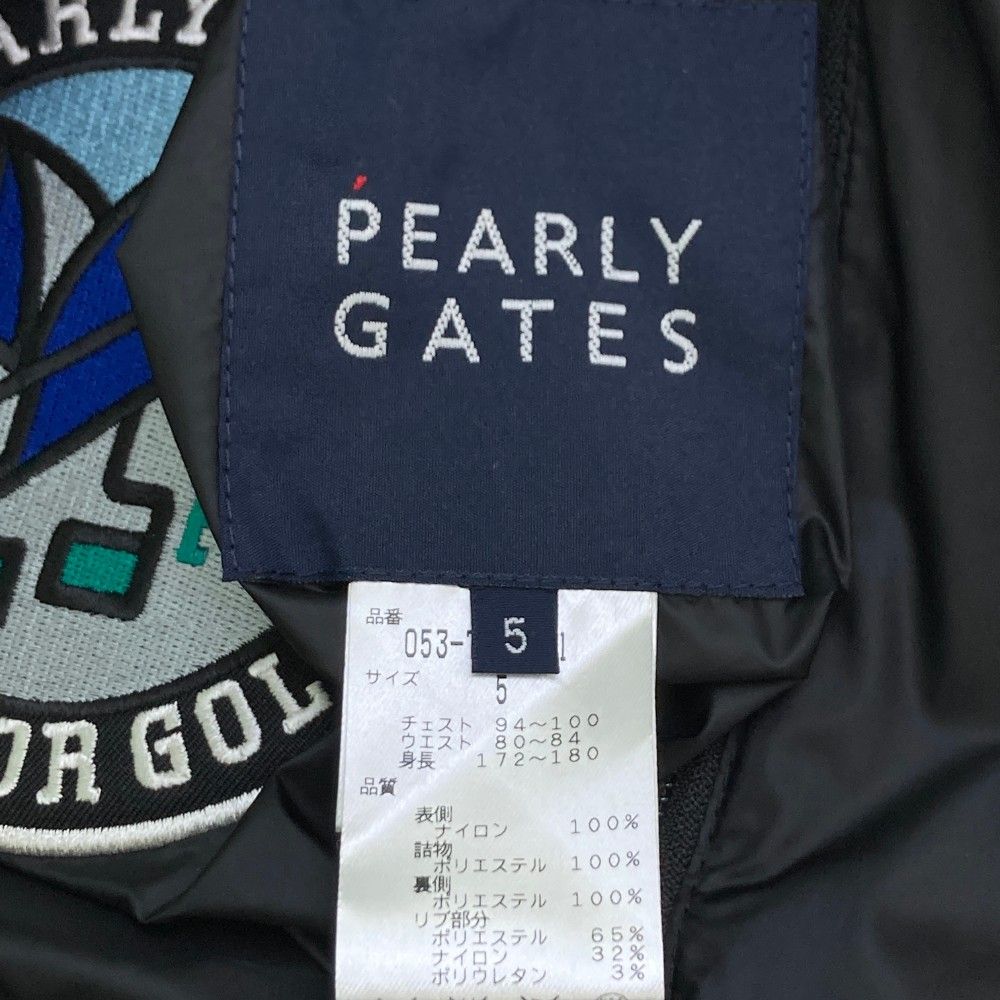 サイズ：5 PEARLY GATES パーリーゲイツ 2way リバーシブル 中綿ジャケット ブラック系 [240101149473] ゴルフウェア  メン ストストズ