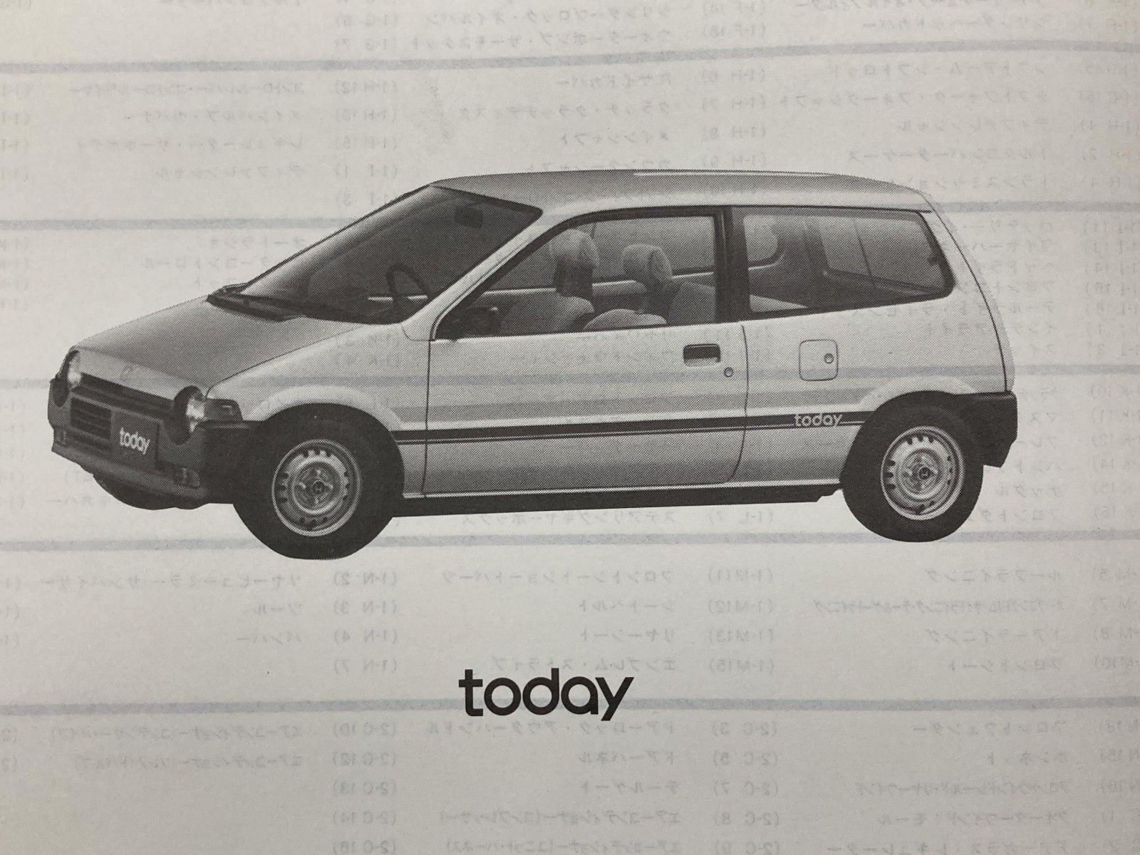 トゥデイ today パーツリスト 1版 ホンダ 正規 バイク 整備書 JW1-100 HONDA 車検 パーツカタログ 整備書 【中古】 93