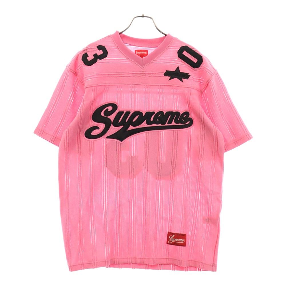 SUPREME (シュプリーム) 21SS Mesh Stripe Football Jersey メッシュ 
