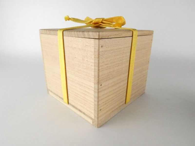 清宮】中村翠嵐 造「傘寿好 梅画賛 茶碗」永田宗伴 書付 共箱 高さ 約