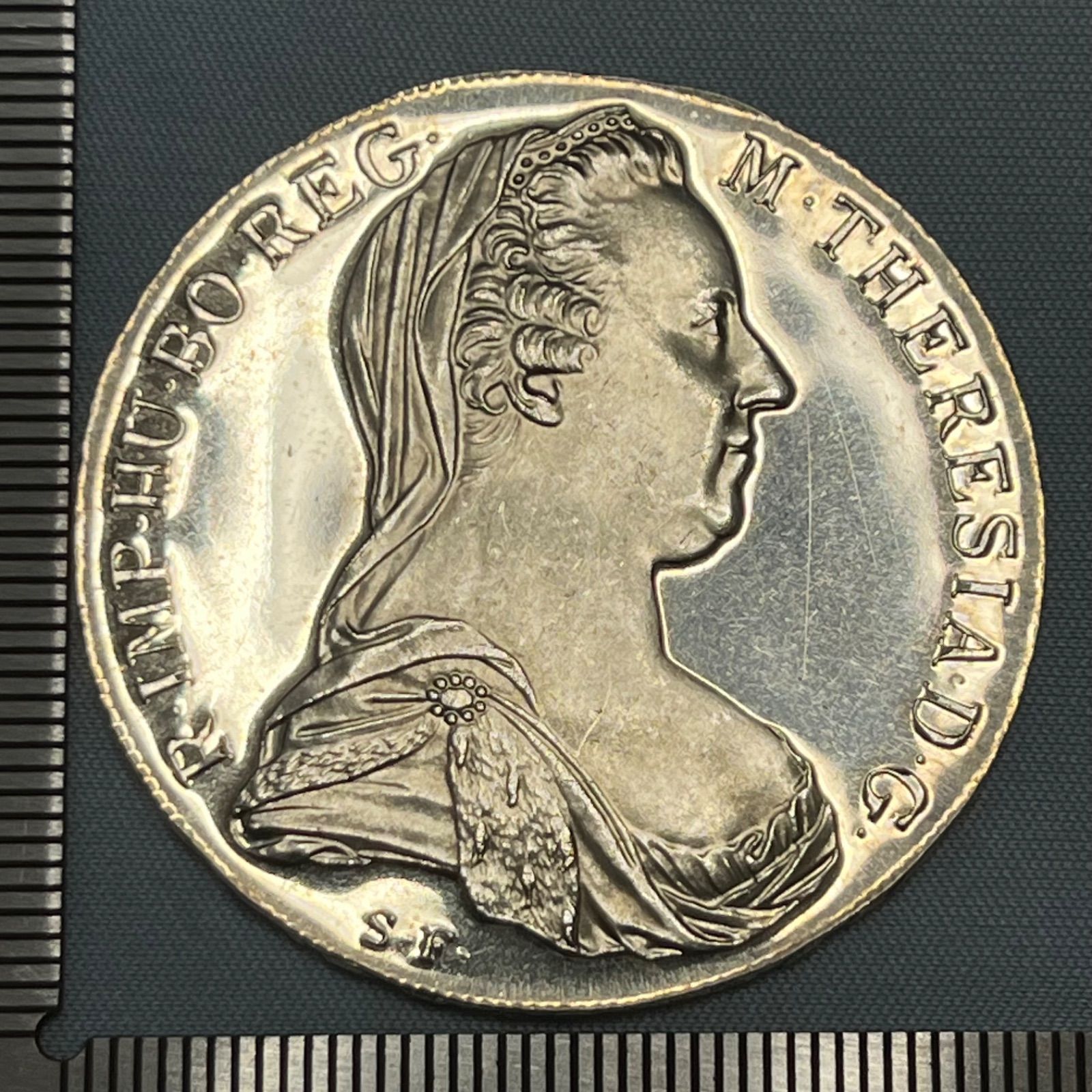 銀貨 1780年 マリア テレジア ターラー 銀83.3 28g ウィーン造幣局 リストライク Proof仕上げ 297