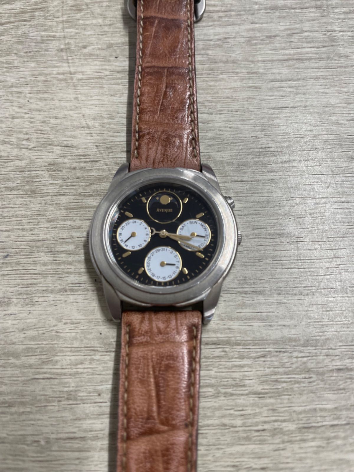 セイコー SEIKO デイデイト ムーンフェイズ 7F39-6060 クオーツ 