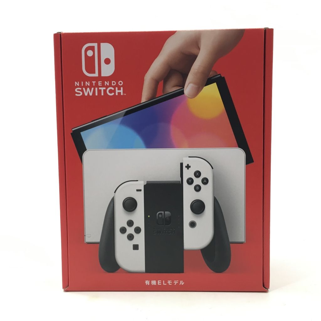 01w-2751 〇  未使用品 Nintendo Switch本体 有機ELモデル Joy-Con(L/R)ホワイト ニンテンドースイッチ 【中古品】
