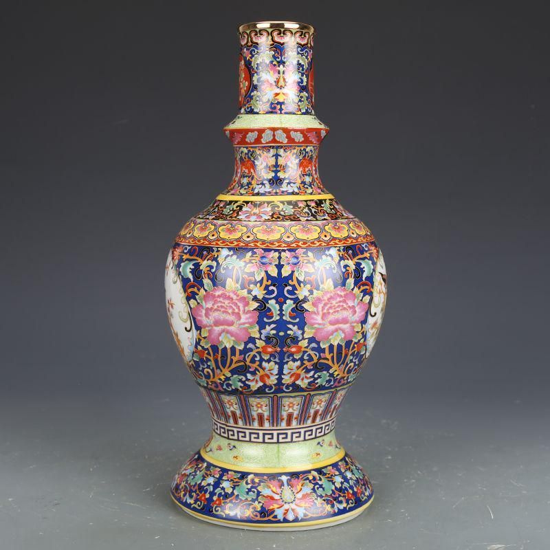 両耳瓶 装飾品 花瓶 収集品 美品 景徳鎮 陶磁器 工芸品 美術品 置物 北宋青磁割れ両耳瓶 景徳鎮 陶磁器 装飾品 現代工芸品 美術品