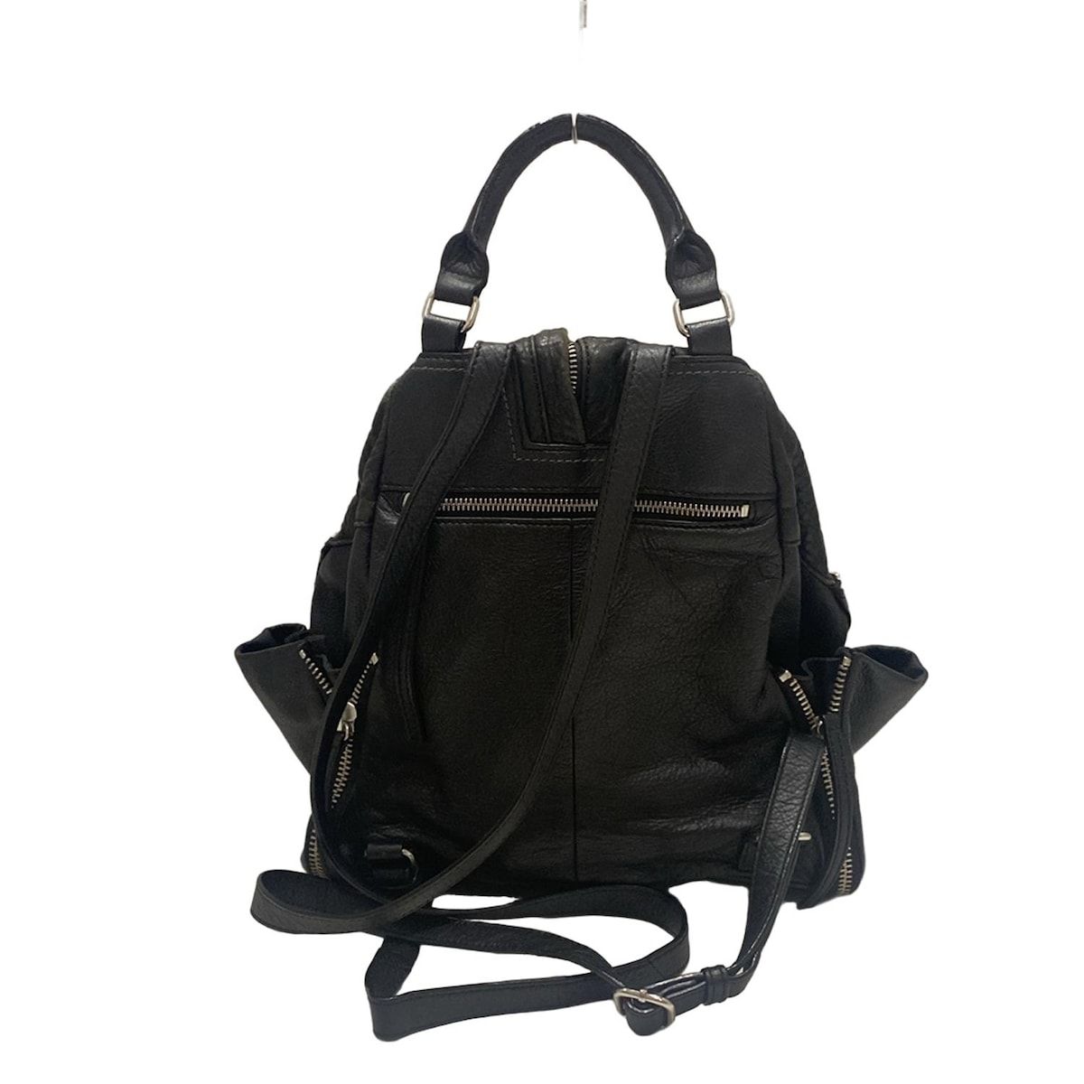 【超希少✨限定モデル】 DIESEL 大容量バックパック 黒 レザー リュック 超希少✨限定モデル】 DIESEL 大容量バックパック 黒 レザー