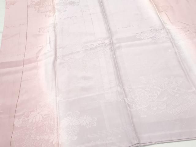 平和屋着物○長襦袢 無双仕立て 舞花地紋 暈し染め 正絹 逸品