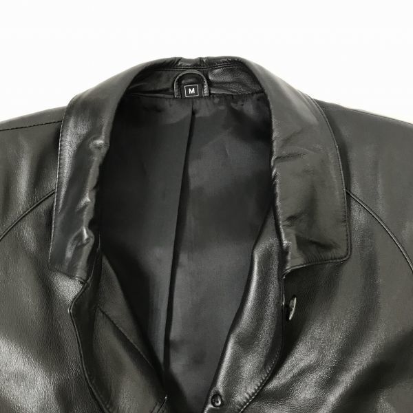 Partina☆本革/ラムレザー/ステンカラーコート比翼仕立て/総裏仕様  