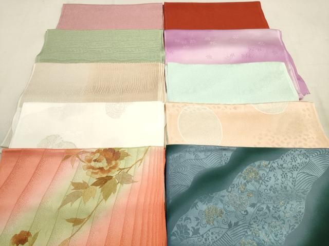 平和屋着物 和装小物 帯揚げ10枚セット 正絹 DAAV2519xg