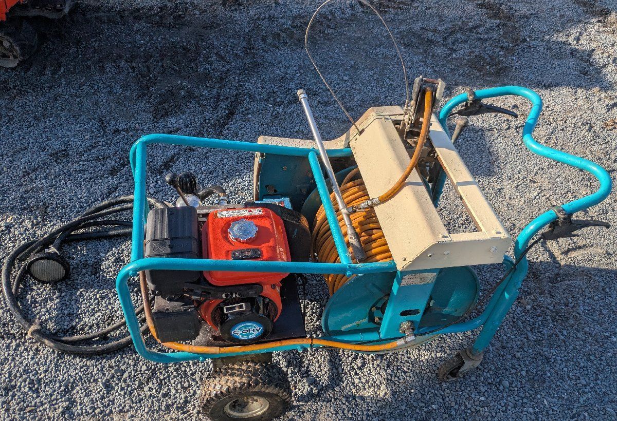 鹿児島発 丸山 自走式ガソリンエンジン整列巻き取り動噴MSL330-K 送料別