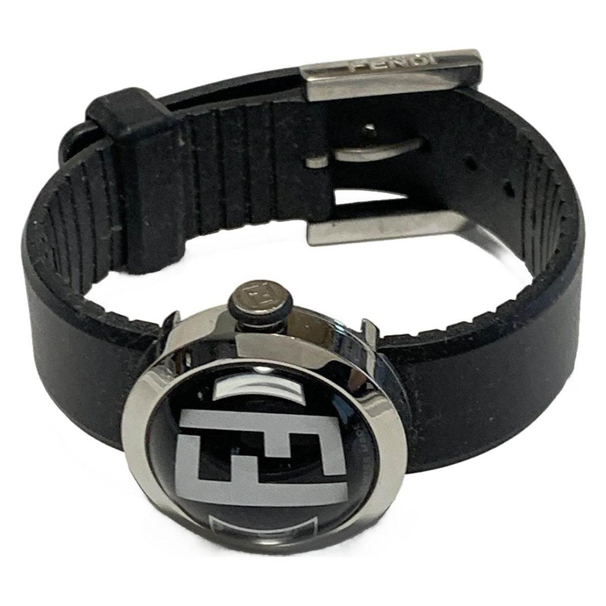 FENDI フェンディ 腕時計 ブースラ 8010L レディース 黒×シルバー