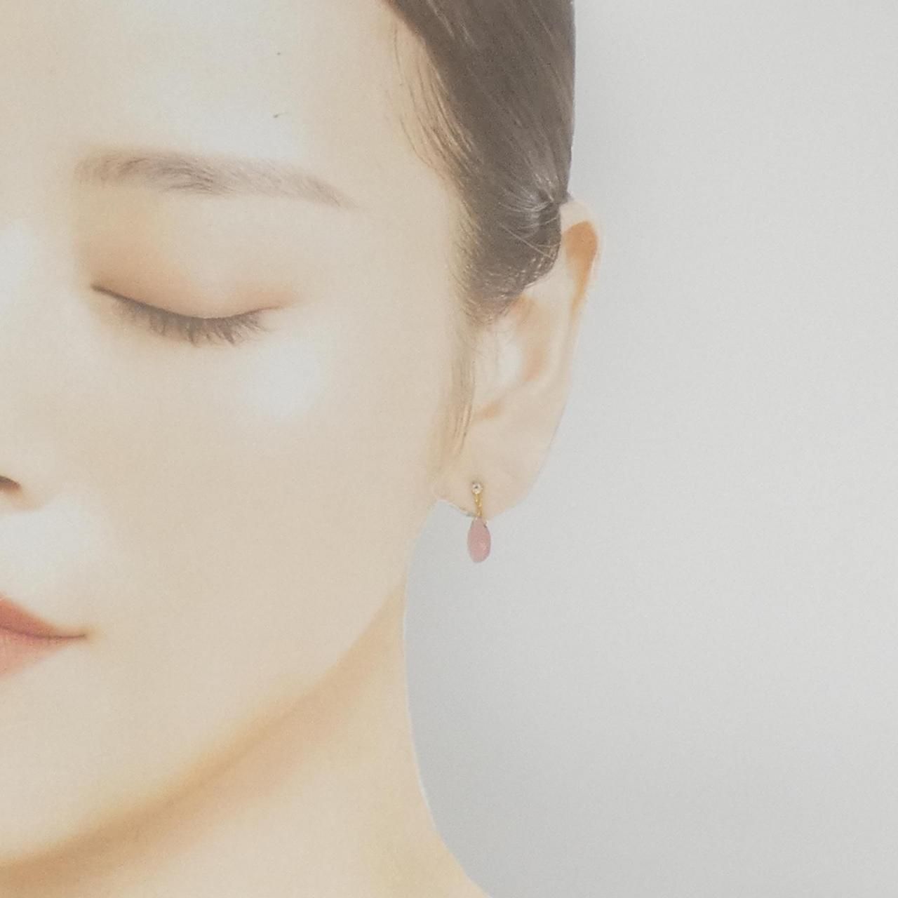 新品】K18YG メノウ ピアス - メルカリ 