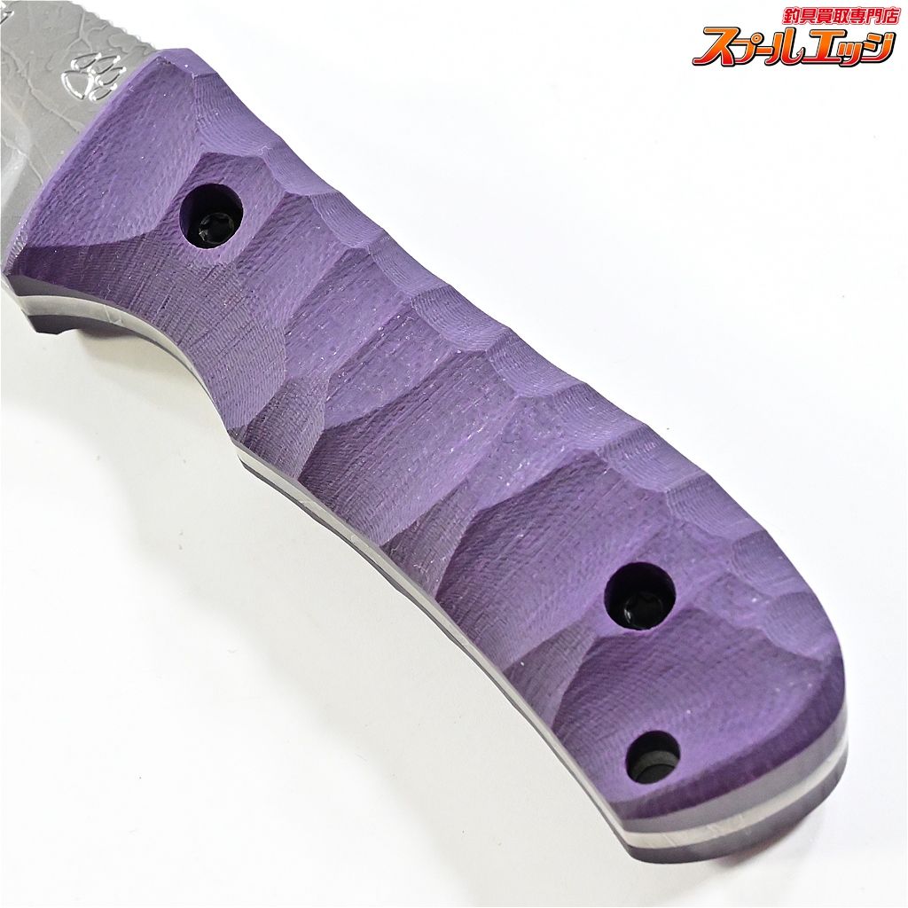 【マサユキナイフ】 風牙 フウガ OU-31 パープルG10 エッチング&サテン