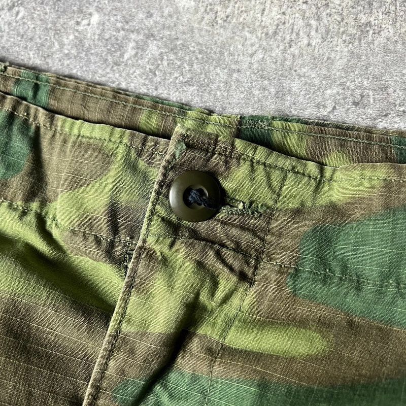 70s US ARMY 米軍実物 ERDL グリーンリーフ カモ ジャングル