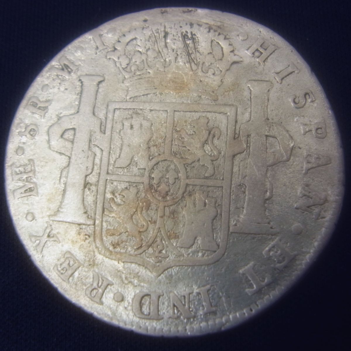 【難波船・財宝コイン】1782年 メキシコ 8レアル 銀貨 カルロス3世　NGC 1_000000000554.jpg?1678209906