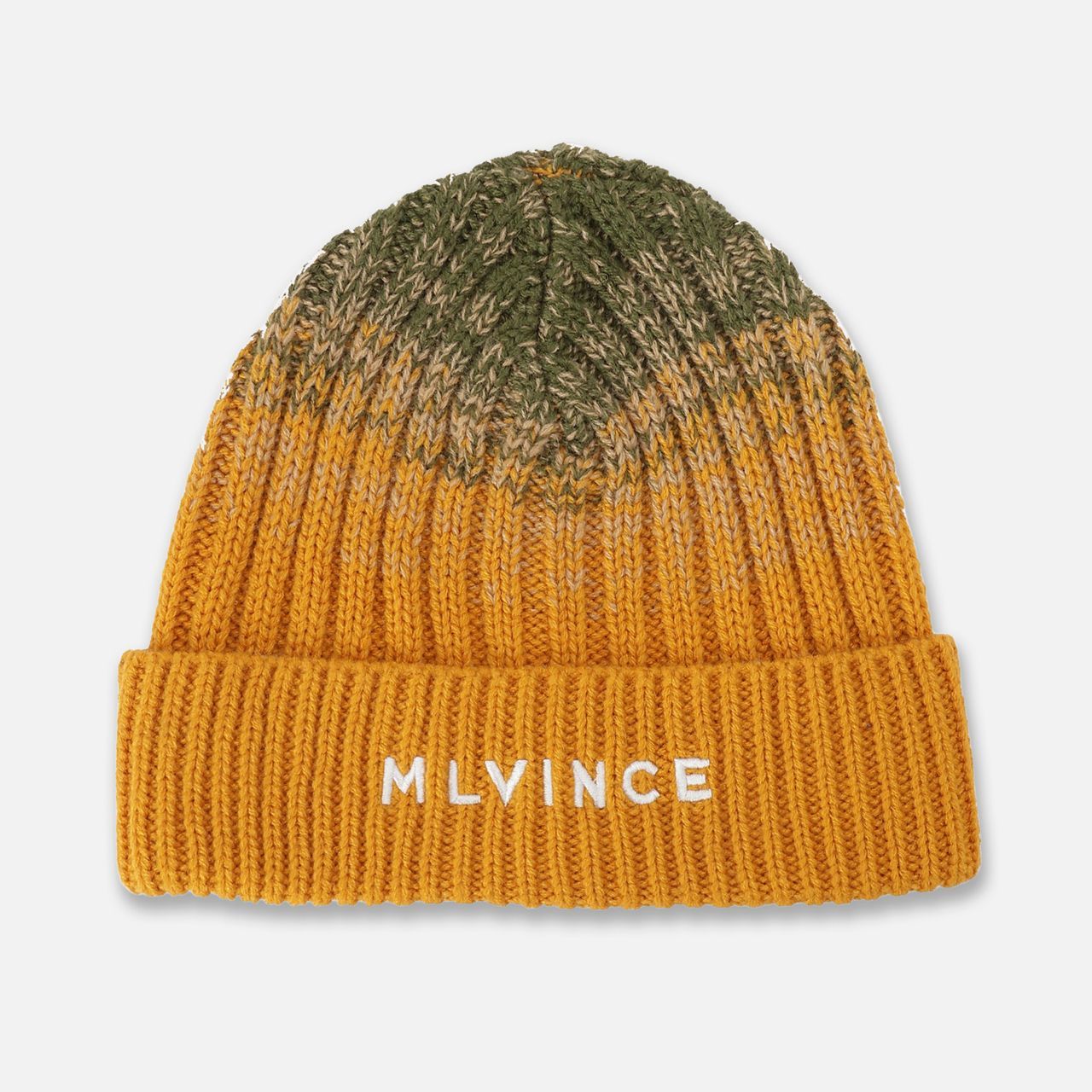 MLVINCE メルヴィンス CLASSIC LOGO RIBBED BEANIE YELLOW ニット帽 ストリートファッション