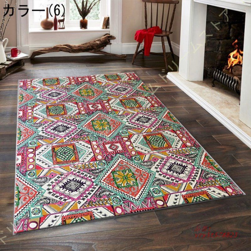 インドアエリアラグ滑り止めアクセントラグレトロアメリカンフラッグ星条旗とストライプ居間寝室用室内洗濯可能フロアカーペット、ホームデッカー4'x 6' クラシック・トラディショナル・ラグ ビンテージ・プリント