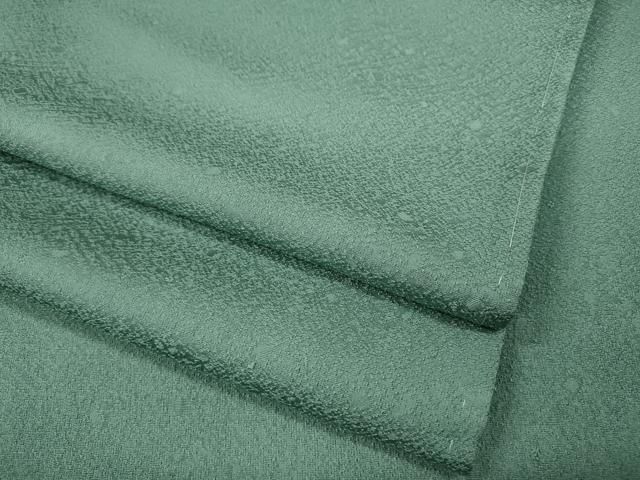 平和屋着物●上質な色無地 吉祥地紋 錆青磁色 正絹 ♥ CAAZ2591ut