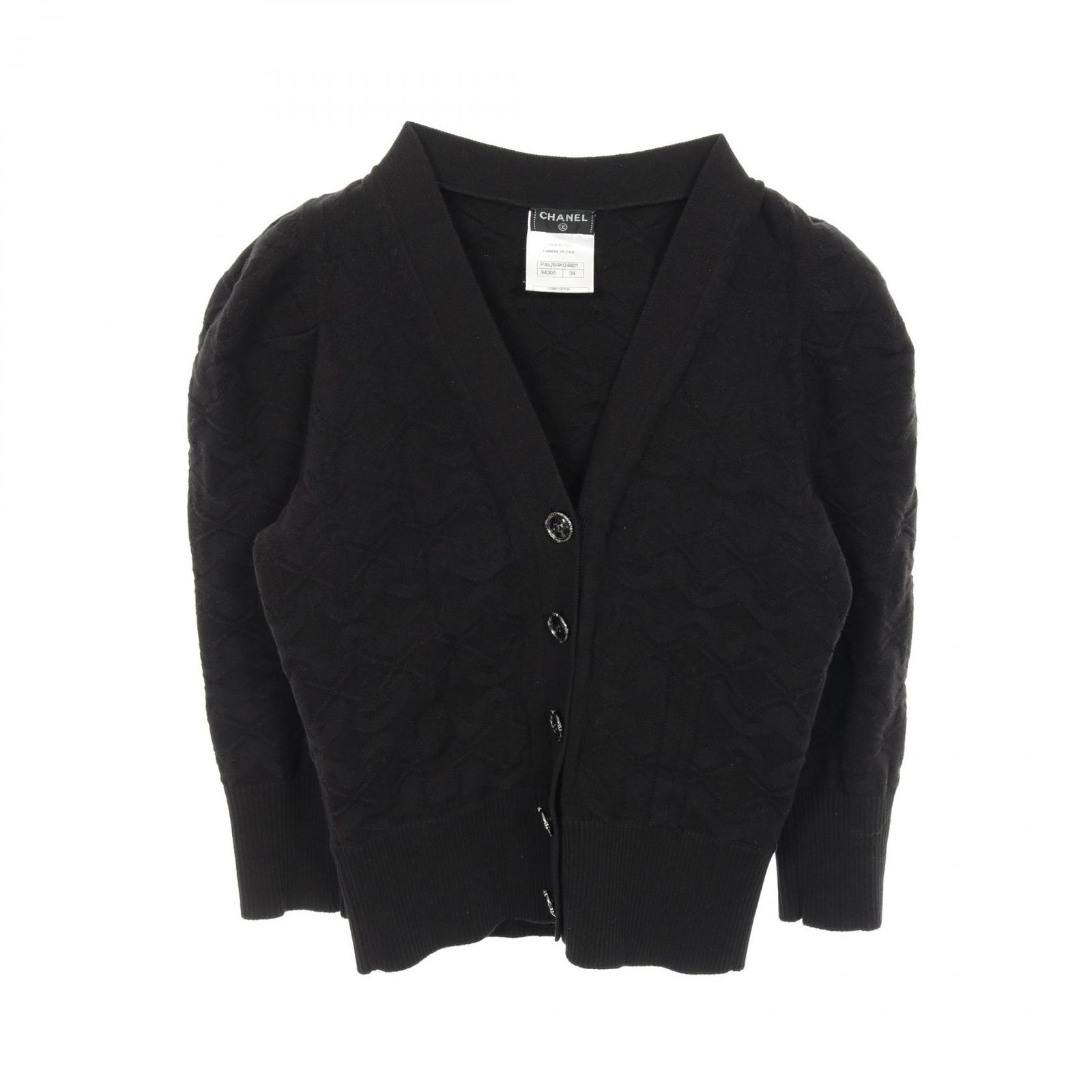 シャネル CHANEL カーディガン 衣料品 トップス COTTON POLYESTER レディース ブラック 即日配送 シャネル CHANEL カーディガン ココマークボタン P45284K04801