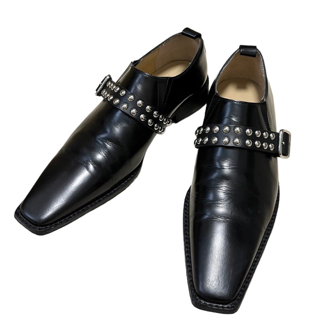 COMME des GARCONS コムデギャルソン 00AW スクエアトゥスタッズベルト