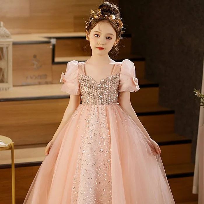 子供 ドレス こども 子供ドレス 発表会 結婚式 フラワーガール ピンク ロングドレス 豪華 シンプル 上品 中学生 高校生 子ども キッズ 子供ワンピース ジュニアドレス 女の子 撮影 七五三 ワンピースyoumi 01