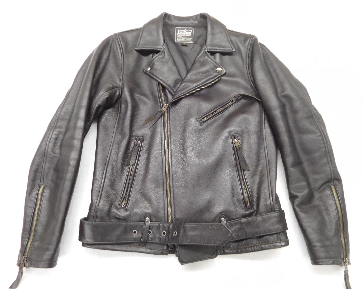 KADOYA カドヤ K'S LEATHER ライダース ジャケット LMX TR ブラック