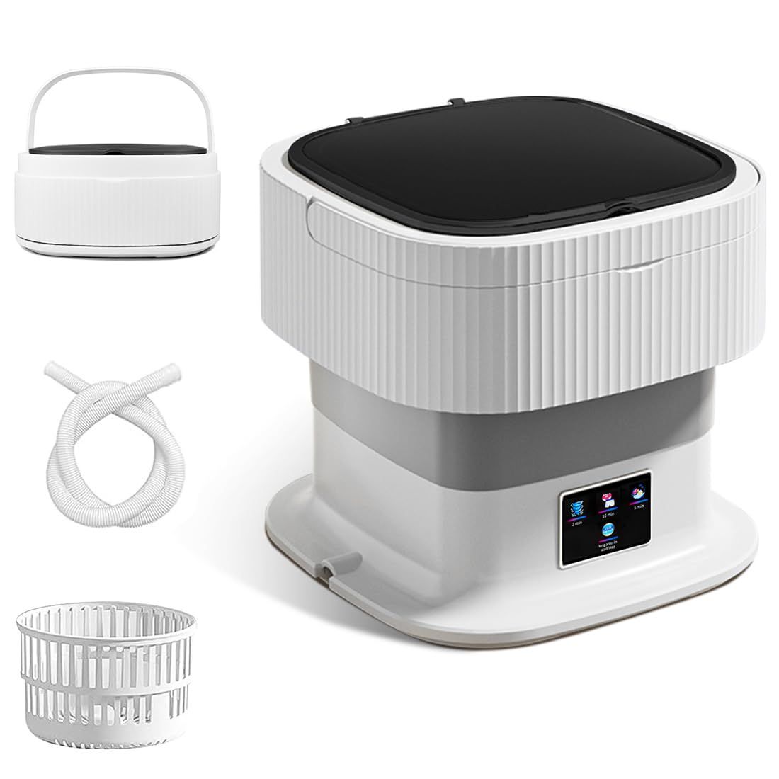 ミニ洗濯機 折りたたみ 小型ポータブル洗濯機 携帯に便利 脱水機能付き 旅行 家庭 子供服 ペットの服 下着などの洗濯に適しています