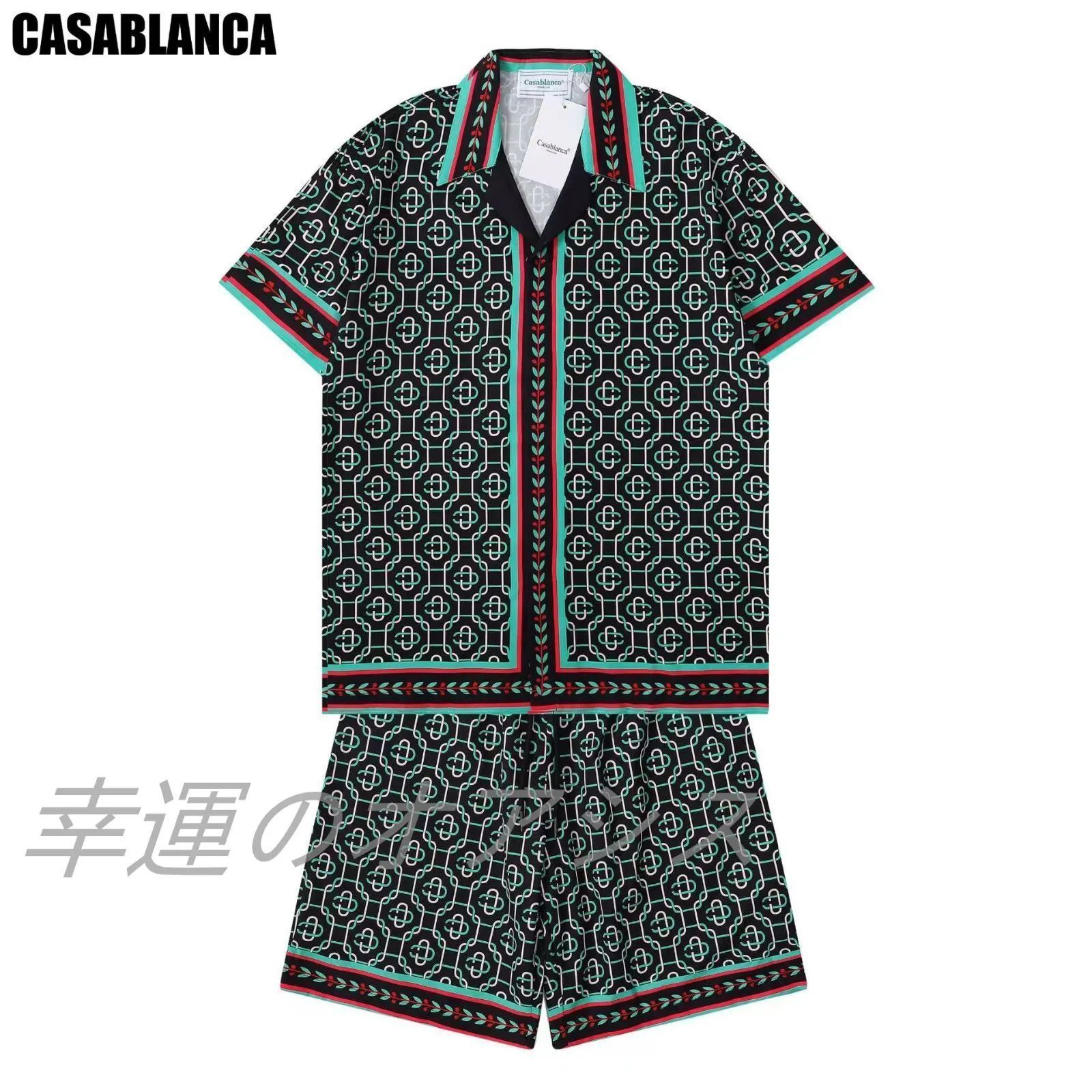 新品 CASABLANCA 24SS カサブランカ 半袖シャツ Tシャツ ショートパンツスーツ メンズセットアップ #30 m11790 - メルカリ