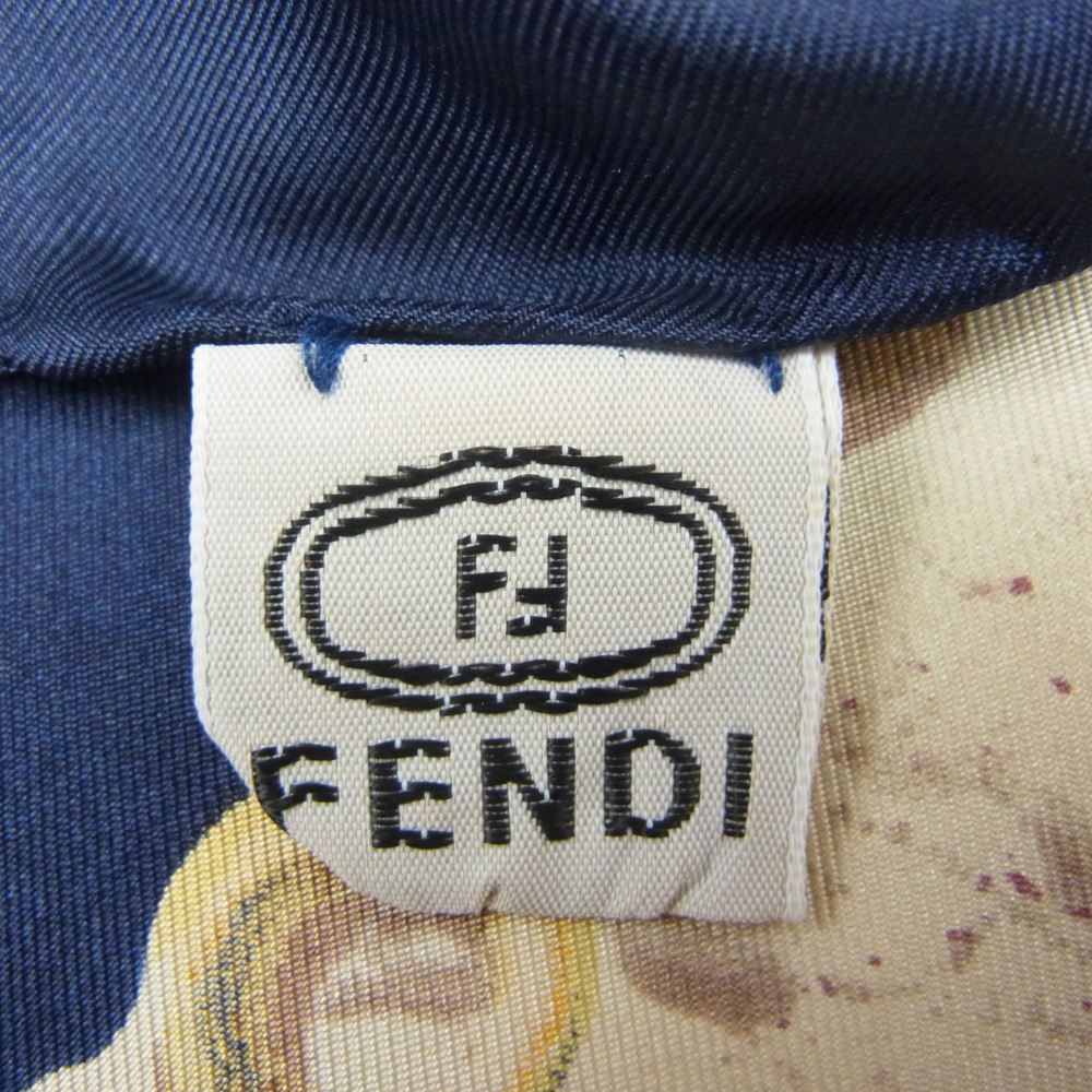 Fendi 星座モチーフ ストール FENDI フェンディ シルク100％ 星座柄 スカーフ ストール