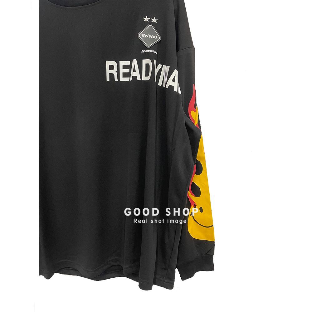 F.C.R.B./F.C.Real Bristol/FCRB (エフシーアールビー/エフシーレアルブリストル) 19SS x READYMADE x レディメイド GAME SHIRT Tシャツ 長袖 オーバーサイズ 袖プリント - メルカリ