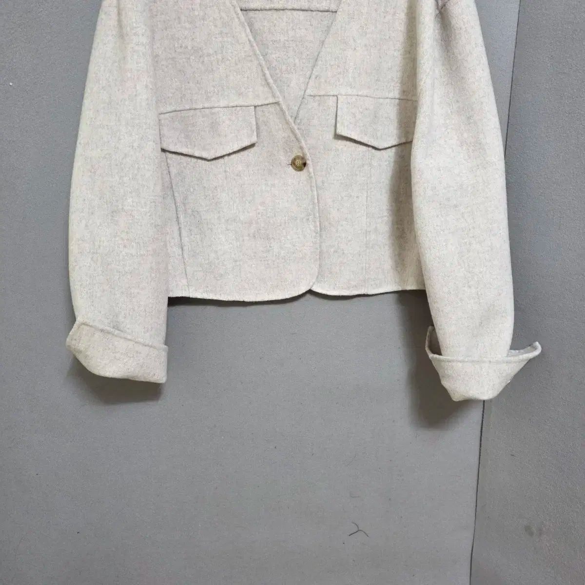 オーバーサイズ シンプル ハンドメイド ジャケット FF n0254