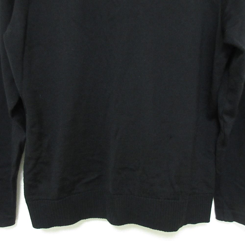 LEONARD レオナール ペイズリー柄 長袖 シルクブレンド ニットシャツ  