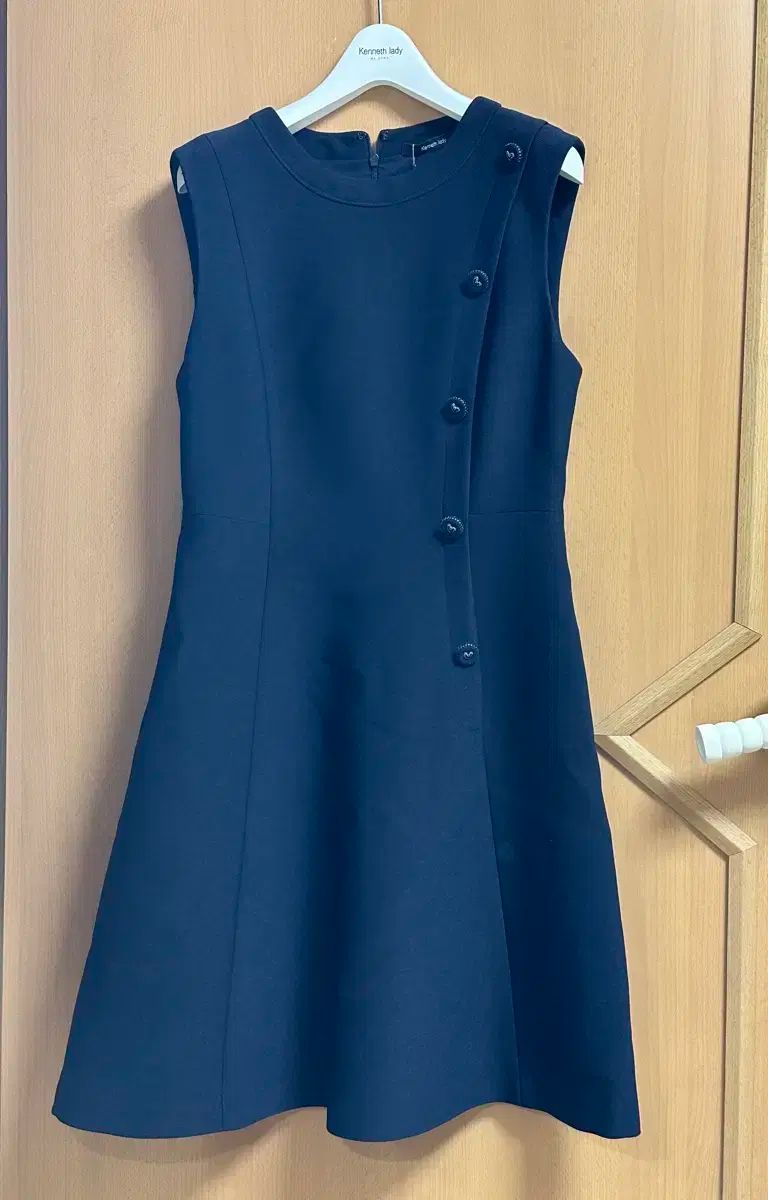 Kenneth lady ケネスレディー ネイビー ワンピース 白 ブラウス セット