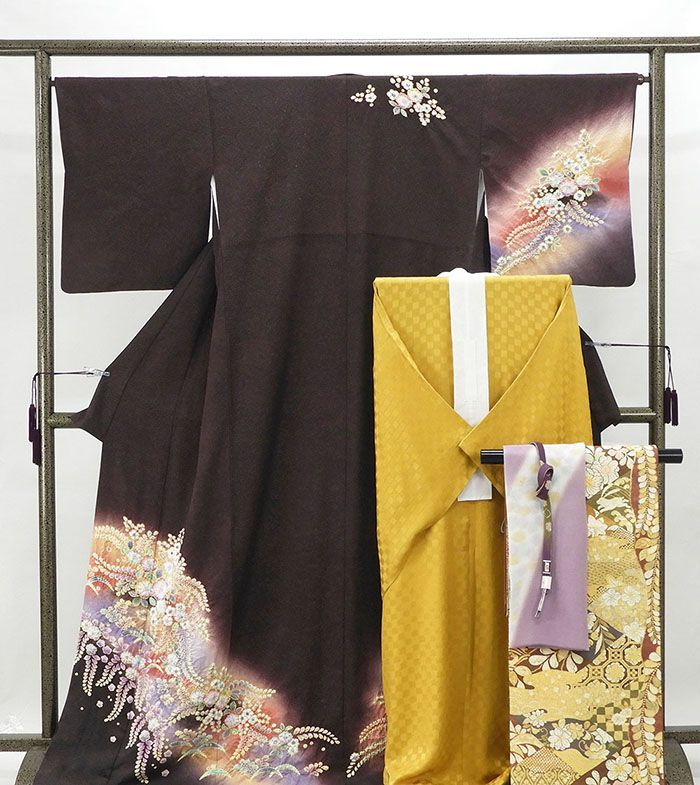 訪問着 正絹 寺谷昇 京友禅 辻が花 絞り 5点 セット 身丈170cm 裄丈66cm 美品 リサイクル 中古 着物 結婚式 入学式 卒業式  b4020 訪問着 正絹 寺谷昇 京友禅 辻が花 絞り 5点 セット 身丈170cm 裄丈