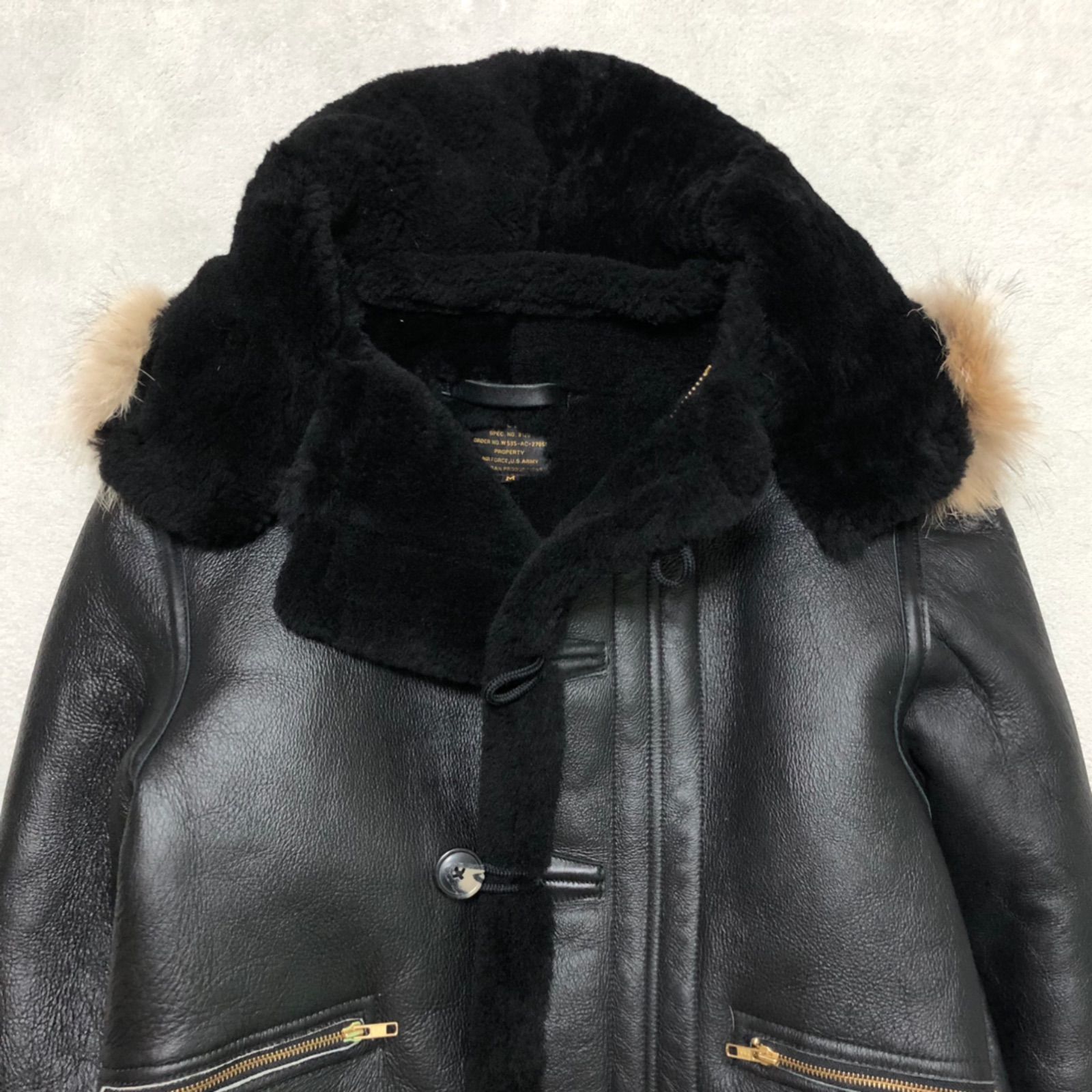 MORGAN MEMPHIS BELLE B-7 フライトジャケット ボア ムートン 羊