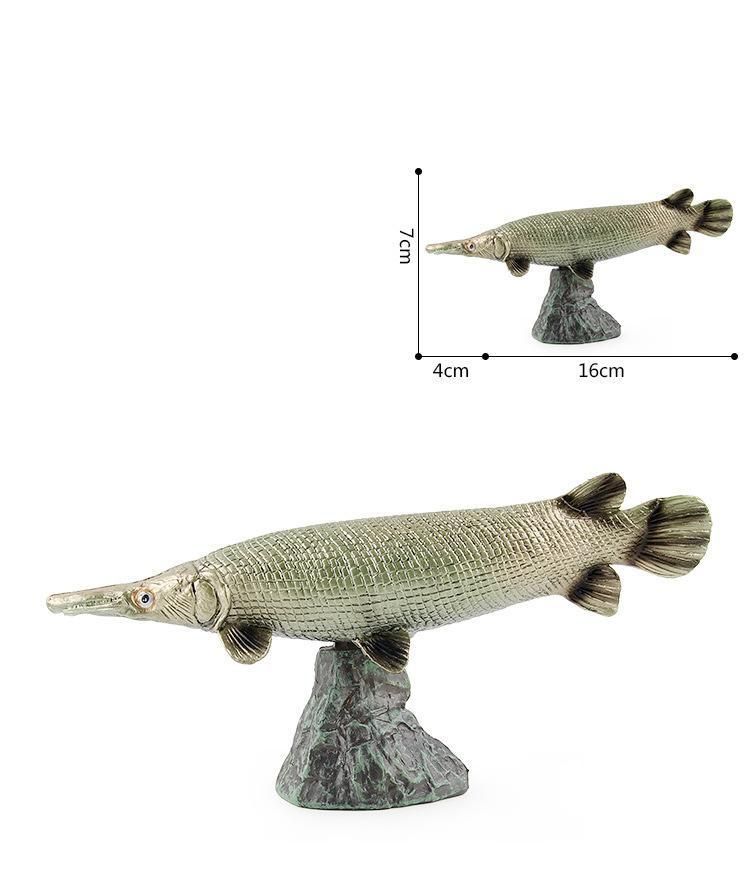 ハンドメイド　60cmアリゲーターガー 魚フィギュア　レプリカ　オブジェ　置物 Amazon.co.jp: Eden Toys アリゲーターガー 動物 魚 ガー科