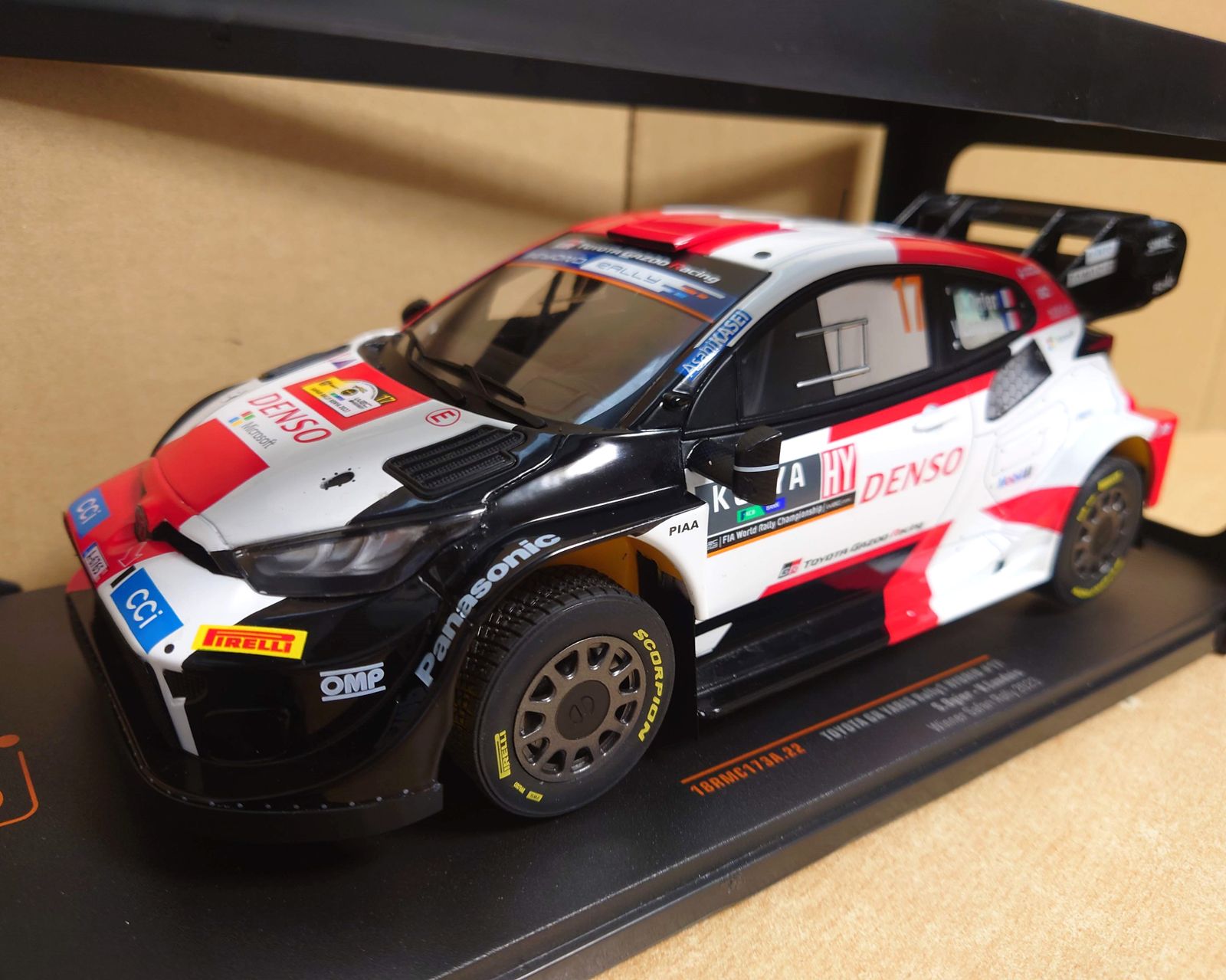 1/18 トヨタ GRヤリス Rally1 2023サファリラリー優勝 #17 S