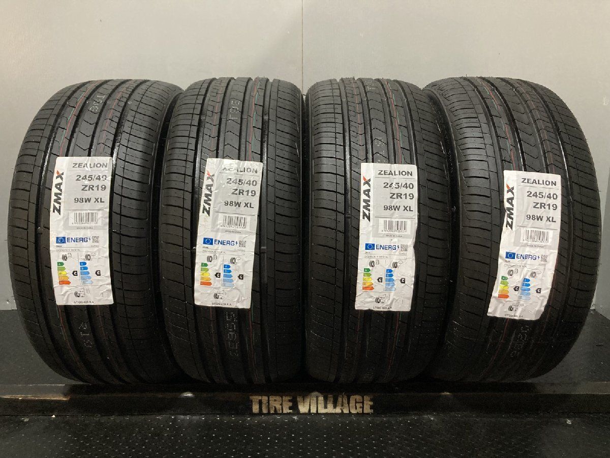 【新品】札幌発 引取可 2024年製 ZMAX ZEALION 245/40ZR19 98W 19インチ 夏タイヤ 4本 audi/A4オールロードクワトロ等 バラ売り可 (KTG018) 新品】札幌発 引取可 2024年製 ZMAX ZEALION 245/40ZR19 98W 19インチ