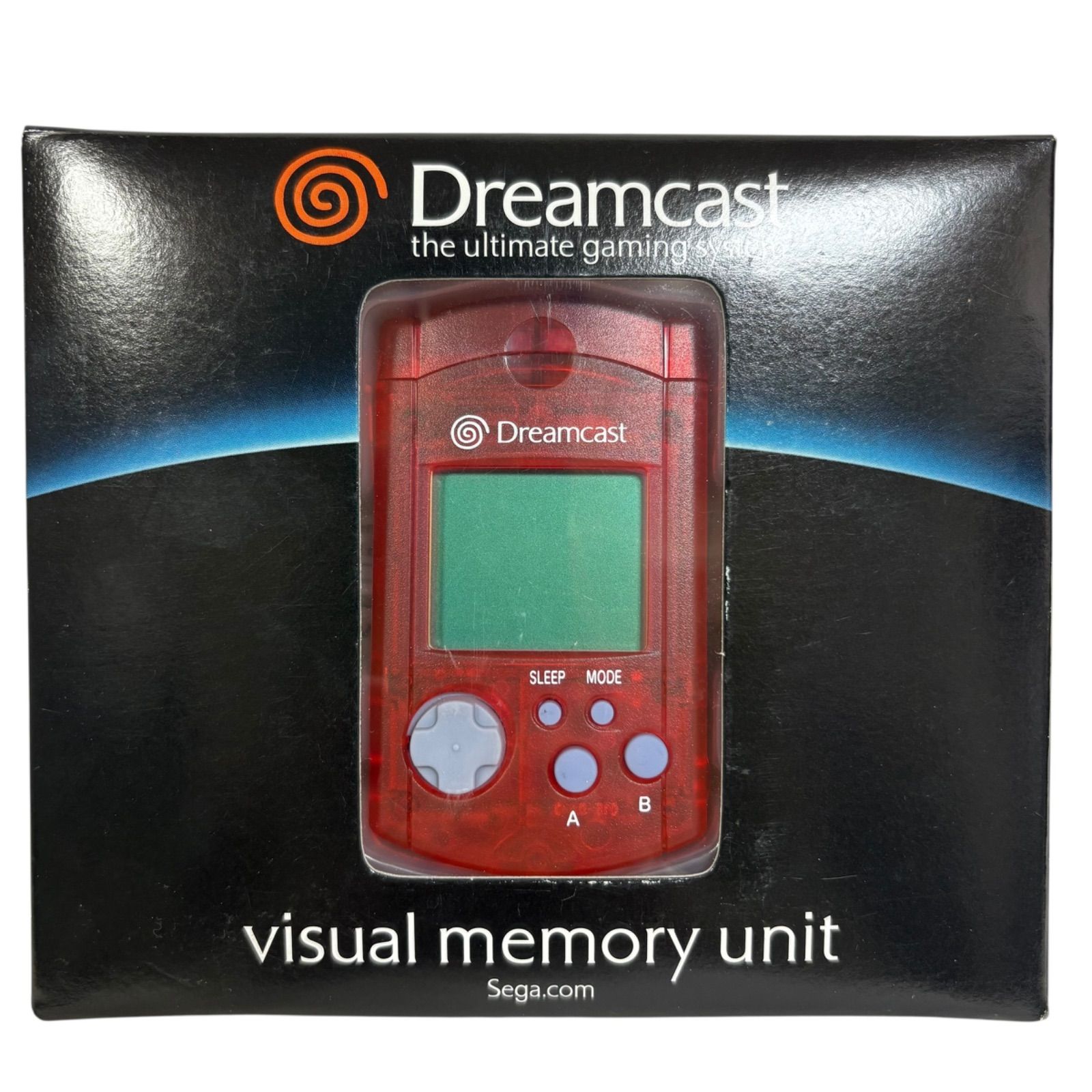 ドリームキャスト ビジュアルメモリユニット 北米版 クリアレッド