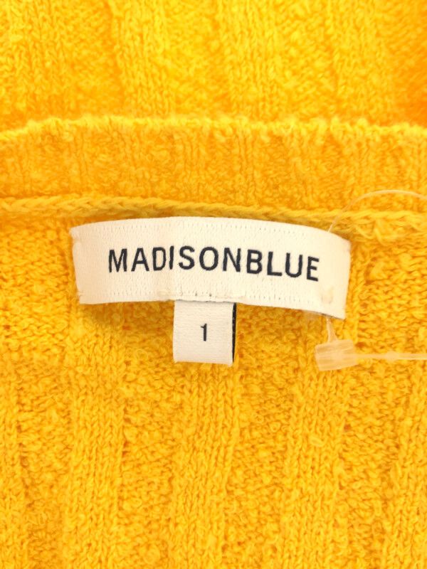 MADISON BLUE マディソンブルー 17SS RIB S/S CREW ショートスリーブニットトップス イエロー 001 MB171-8020