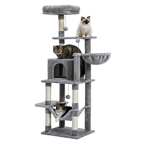 PETEPELA(ぺテぺラ) キャットタワー スリム 大型猫用 猫タワー 据え置